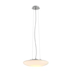 Lindby LED hanglamp Gunda, wit, glas, Ø 47cm