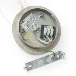 Lindby LED hanglamp Gunda, wit, glas, Ø 47cm