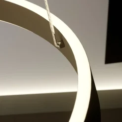 Lindby LED hanglamp Olada, zwart, metaal, Ø 51cm
