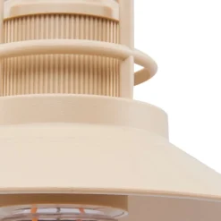 Lindby LED hanglamp Raul, beige, aluminium, Ø 15cm