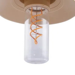 Lindby LED hanglamp Raul, beige, aluminium, Ø 15cm