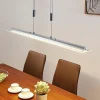 Lindby LED hanglamp Sladja, chroom, glas, touchdimmer