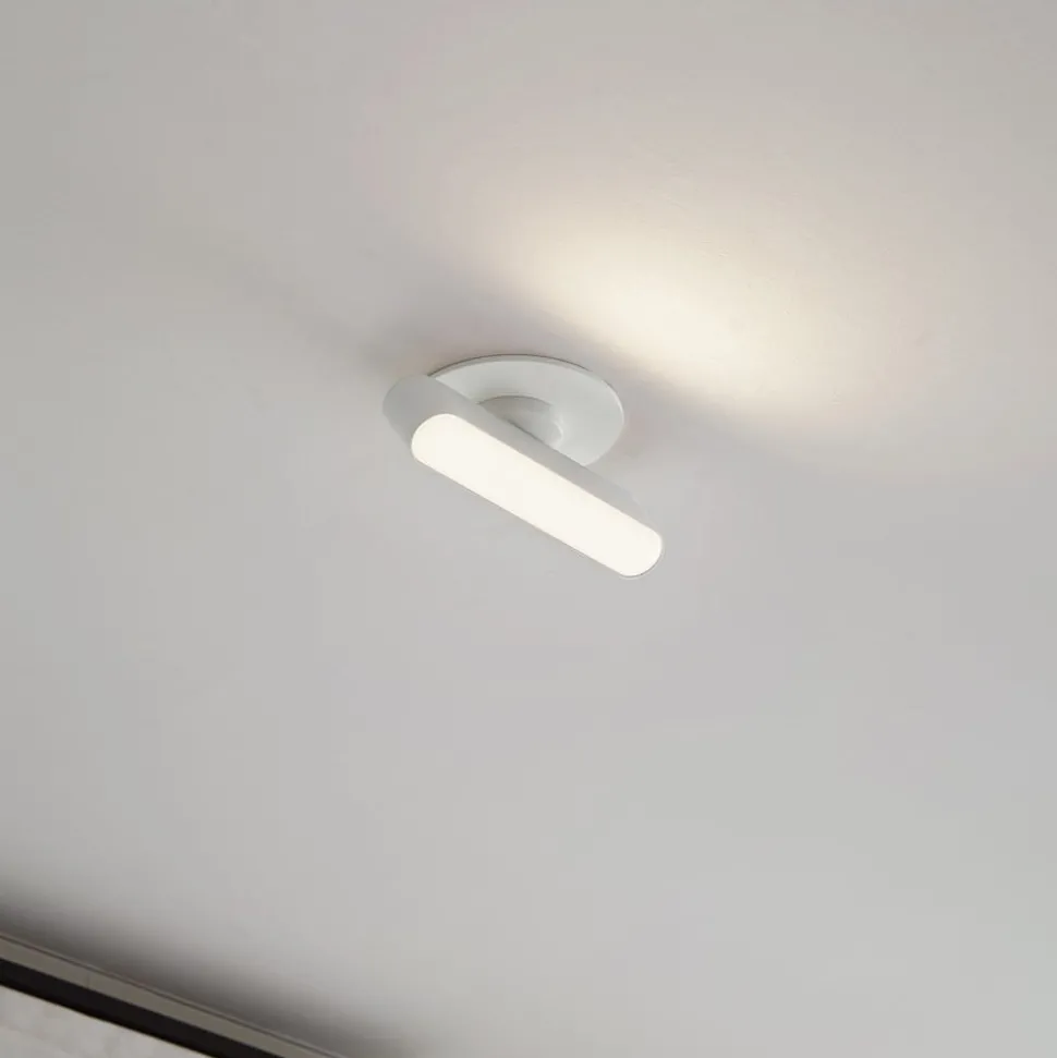 Lindby LED inbouwlamp Eldrin, wit, lichtstrip, 13,1 cm