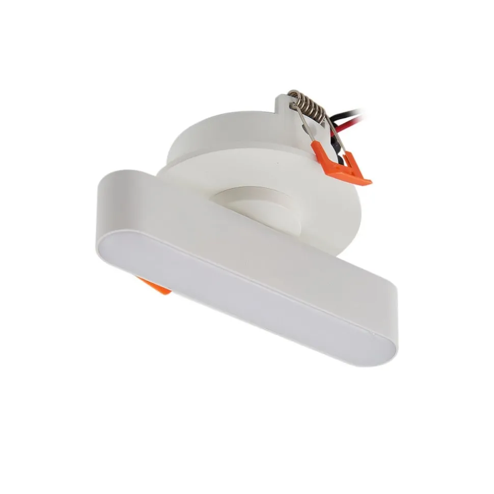 Lindby LED inbouwlamp Eldrin, wit, lichtstrip, 13,1 cm