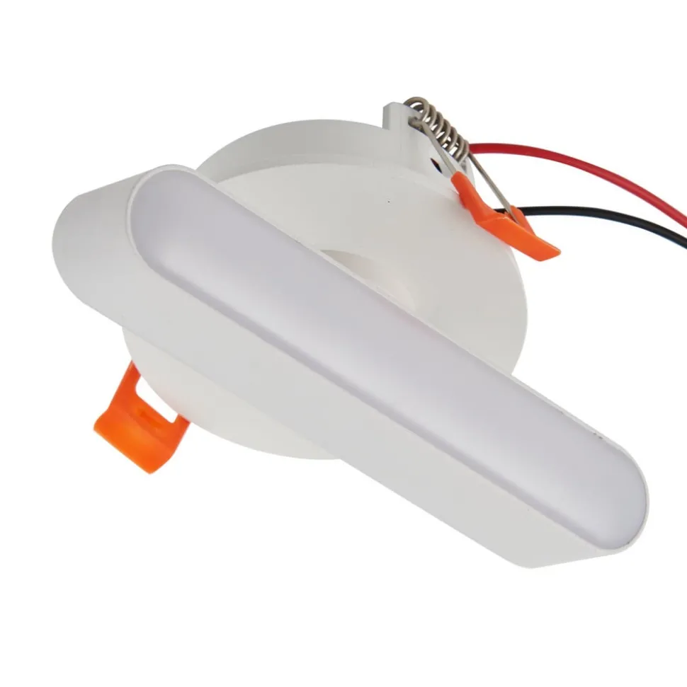 Lindby LED inbouwlamp Eldrin, wit, lichtstrip, 13,1 cm