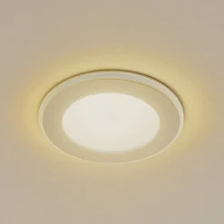 Lindby LED inbouwlamp Toka, 6,5 W, wit, kunststof, CCT