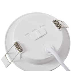 Lindby LED inbouwlamp Toka, 6,5 W, wit, kunststof, CCT