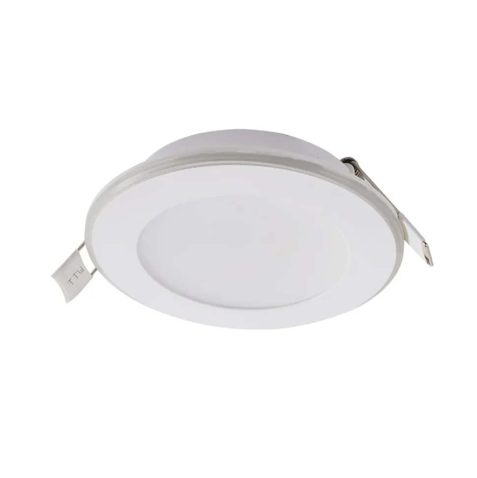 Lindby LED inbouwlamp Toka, 4,9 W, wit, kunststof, CCT