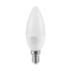 Lindby LED kaarslamp, E14, C35, 4,5W, opaal, 3000K, set van 3