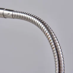 Lindby LED klemlamp Lionard, 53 cm, mat nikkel, metaal