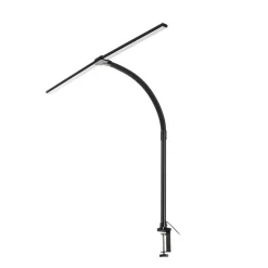 Lindby LED klemlamp Nilay, hoogte 97,5 cm, CCT, thuiskantoor