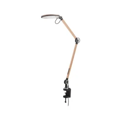 Lindby LED klemlamp Nyxaris, goud, metaal, CCT, 52 cm