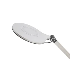 Lindby LED klemlamp Nyxaris, zilver, metaal, CCT, 52 cm