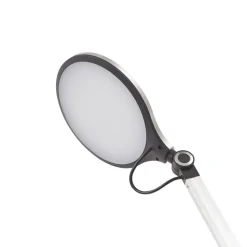 Lindby LED klemlamp Nyxaris, zilver, metaal, CCT, 52 cm