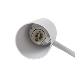 Lindby LED klemlamp Undra, wit, metaal, verstelbaar