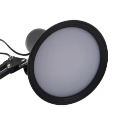 Lindby LED klemlamp Undra, zwart, metaal, verstelbaar