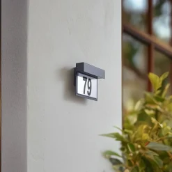 Lindby LED lamp Antal, antraciet, aluminium