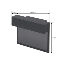 Lindby LED lamp Antal, antraciet, aluminium