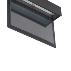 Lindby LED lamp Antal, antraciet, aluminium