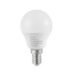 Lindby LED lamp, druppel, E14, 4,5W, opaal, 3000K