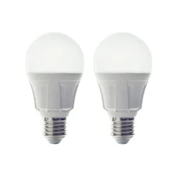 Lindby LED lamp, E27, 11 W, opaal, 3.000 K, set van 2