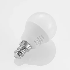 Lindby LED lamp E14 G45 4,5W 3.000K opaal set van 10