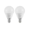 Lindby LED lamp E14 G45 4,5W 3.000K opaal set van 2