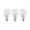 Lindby LED lamp E14 G45 4,5W 3.000K opaal set van 3