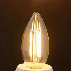 Lindby LED lamp, kaars, E14, 4W, helder, 2700K