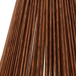 Lindby LED lamp op zonne-energie Amaria, rotan, donker, Ø 27 cm