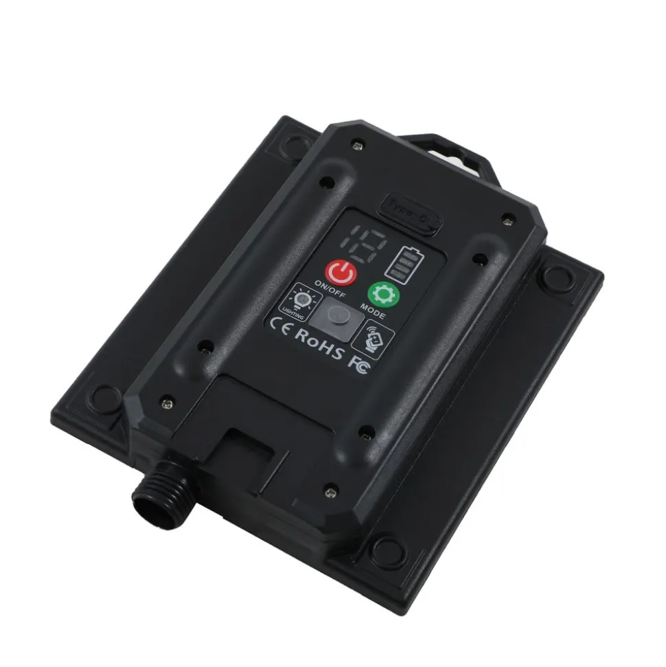 Lindby LED lamp op zonne-energie Sabriel, recht, zwart, aluminium, 3000K