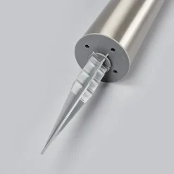 Lindby LED lamp op zonne-energie Aleeza, 61 cm, roestvrij staal, grondspies