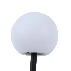 Lindby LED lamp op zonne-energie Lago, set van 3, bollen, grondpin, wit