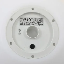 Lindby LED lamp op zonne-energie Lago, Ø 30 cm, bol, grondpin, wit