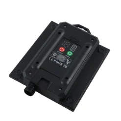 Lindby LED lamp op zonne-energie Freydis, set van 3, zwart, 2.000 K