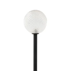 Lindby LED lamp op zonne-energie Brindley, zwart, glas, IP65