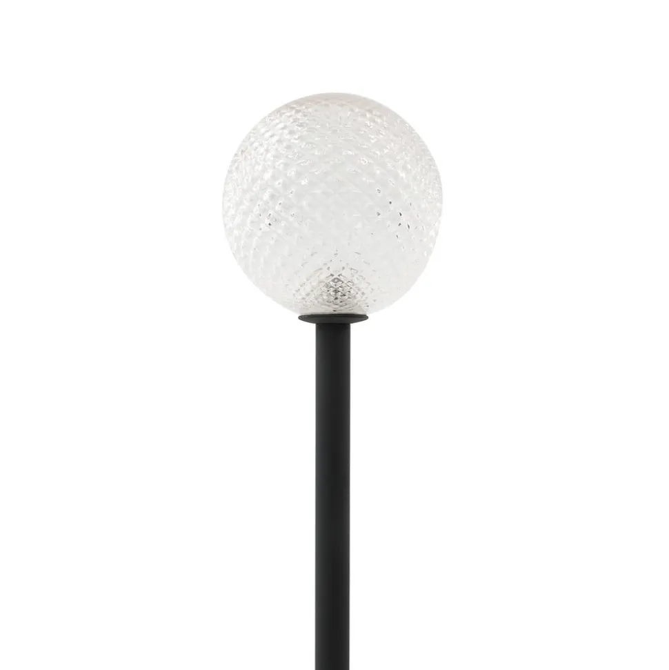 Lindby LED lamp op zonne-energie Brindley, zwart, glas, IP65