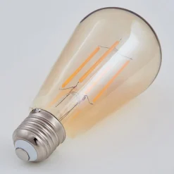 Lindby LED lamp, Rustika, E27, 6W, amber, 1.800 K