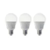 Lindby LED lamp, set van 3, E27, 8,5 W, mat, 3.000 K