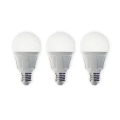 Lindby LED lamp, set van 3, E27, 8,5 W, mat, 3.000 K