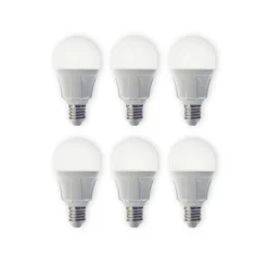Lindby LED lamp, set van 6, E27, 8,5 W, mat, 3.000 K