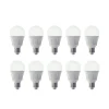 Lindby LED lamp, set van 10, E27, 8,5 W, mat, 3.000 K