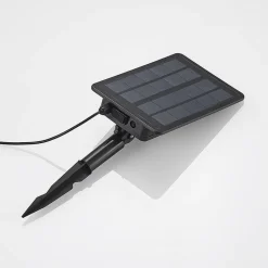 Lindby LED lampen op zonne-energie, set van 3, roestvrij staal