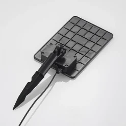 Lindby LED lampen op zonne-energie, set van 3, roestvrij staal