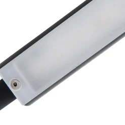 Lindby LED leeslamp Flexola, zwart, hoekig, stekker