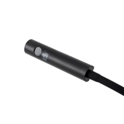 Lindby LED leeslamp Flexola, zwart, hoekig, stekker