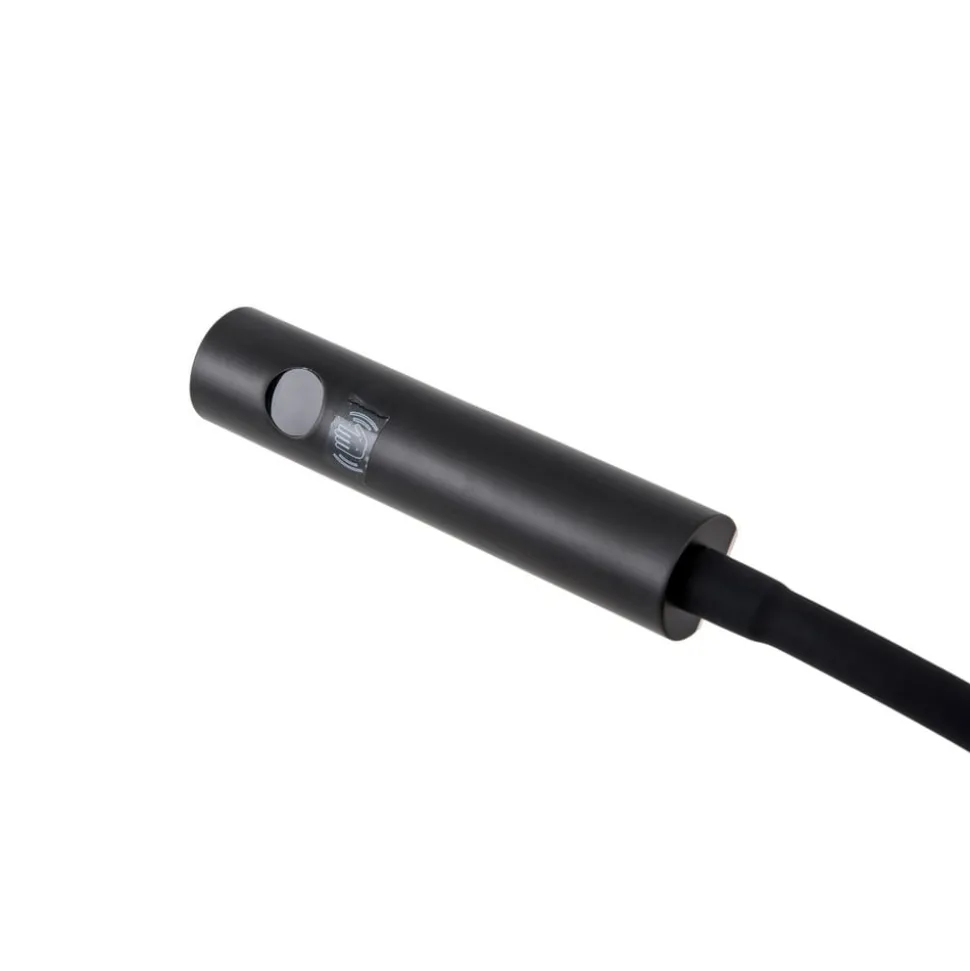 Lindby LED leeslamp Flexola, zwart, hoekig, stekker