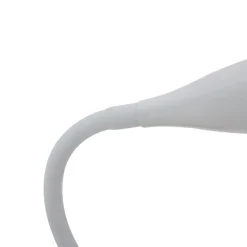 Lindby LED leeslamp Zayna, wit, kunststof, dimbaar
