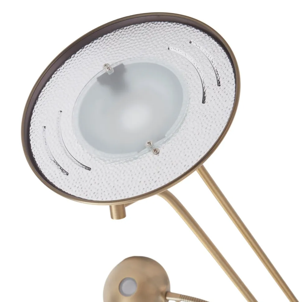 Lindby LED leeslampje Josefin, brons, leeslampje, dimbaar