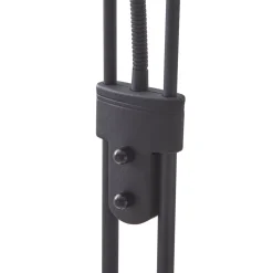 Lindby LED leeslampje Josefin, zwart, leeslampje, dimbaar